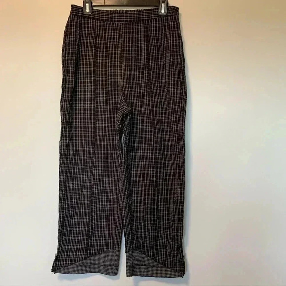 Habitat plaid grid  white black pants - Picture 1 of 5